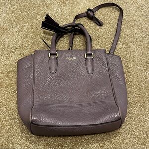 Coach Purple Leather Women's Bag